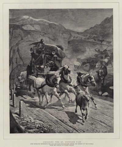 Überquerung des St. Gotthard-Passes von Rudolf Johann Koller